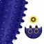 Мяч массажный огурец 4FIZJO Spike Bean 11.5 x 5 см Blue (P-5905973403306) - миниатюра 5