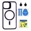 Чохол із підставкою MagSafe TPU PC Metal Stand Case and Camera Lenses Apple iPhone 15 Dark Purple - мініатюра 2