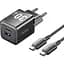 Зарядное устройство Vention 30W 2×USB (USB-A/USB-C) с кабелем USB-C M-M Black (TZ-FEQB0-EU-01) - миниатюра 1
