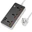 Удлинитель Hoco AC8A Storm (PD30W/1C/3A/3xSocket) (1.5m) Black - миниатюра 1