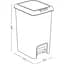 Відро для сміття MBM My Home з кришкою та педаллю 10 л сіре (BIN-01 10L GRAY) - мініатюра 3