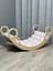 Дитяче ліжечко качалка-балансир з ніжно рожевим матрациком БонБон 0008 - мініатюра 1