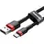 Кабель Baseus Cafule USB для Type-C 3A 1m red black (CATKLF-B91) - мініатюра 2