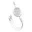 Кабель Baseus Bright Mirror 3-in-1 Cable USB to MicroUSB+Lightning+Type-C 3.5A 1.2m CAMLT-MJ02 white - мініатюра 1