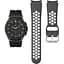 Ремешок к Samsung Galaxy Watch 4 40mm - черно-белый ширина крепления 20мм силикон перфорация размер L Watchbands Uniq (WB00S4GALAXYUNIQ2-440) - миниатюра 1