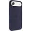 Чехол Epik Silicone Case Full Protective (AA) V2 with MagSafe для Apple iPhone 17 Air (6.5) Темно-синий / Midnight blue - миниатюра 1