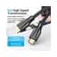 Кабель мультимедийный HDMI M to HDMI M 5.0m 8K cotton braided black Vention (AAUBJ) - миниатюра 4