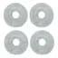Мікрофіброві накладки (ганчірки) для робота-пилососа Roborock Saros 10R / 20 / Z70 / S9 MaxV Slim ( S10R52-00 S20T52-00 ) 4 шт. - мініатюра 1