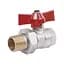Кран кульовий "Американка" SD Plus прямий 1/2" ВЗ SD221W15 - мініатюра 1