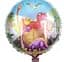 Фольгированный шарик JS Balloon фигура "Тираннозавр Рекс" 5 шт наполнение воздухом или гелием для тематических вечеринок - миниатюра 3