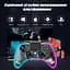 Джойстик геймпад JYC для PS4 и ПК, телефон прозрачный беспроводной с RGB - миниатюра 3