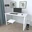 Письмовий стіл Ferrum-decor Драйв 750x1200x700 Білий метал ДСП Біле 16 мм (FRD-103185) - мініатюра 3