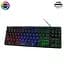 Клавиатура с подсветкой RGB черная мембранная игровая клавиатура для компьютера Keyboard Intro DX-750 - миниатюра 2