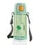 Бутылка для воды Casno 690 мл KXN-1219 Зеленая (Зебра) с трубочкой TRITAN (KXN-1219_Green) - миниатюра 2
