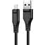 Кабель Acefast C3-09 USB to Micro 2.4A 1.2 м TPE TPE connectors черный - миниатюра 1