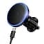 Автотримач з БЗП Borofone BH224 Flash 15W (air outlet) Black - мініатюра 1