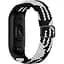 Плетений ремінець Elastic Adjustment Xiaomi Mi Band 7/6/5/4/3 Black/White - мініатюра 1
