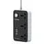 Мережевий продовжувач-фільтр LDNIO SC3412 POWER (3 х розетки 3 х USB) чорний - мініатюра 2