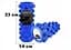 Масажний ролик Grid Roller PRO 33 см Синій EasyFit fit0025005 - мініатюра 1
