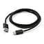 Дата кабель USB 2.0 AM to Type-C 1m LED black Vinga (VCPDCTCLED1BK) - мініатюра 3