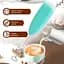 Капучинатор ручний спінювач молока "Cappucino maker F-016" Блакитний, мініміксер для молока/вершок (NS) - мініатюра 1