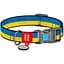 Нашийник для собак Waudog Nylon Colors of freedom, з QR паспортом, пластиковый фастекс, XL, 35-58х2,5 см - мініатюра 1