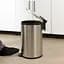 Ведро для мусора МVM с крышкой и педалью 20 л (BIN-16 20L SS) - миниатюра 7