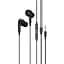 Навушники Hoco Crystal sound wire-controlled earphones with microphone M101 Pro чорні - мініатюра 1
