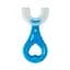Дитяча зубна щітка-капа Mega Zayka MGZ-0704(Blue) з обмежувачем - мініатюра 1