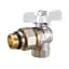 Кран з американкою кульовий Zegor FAOL11 кутовий з антипротіканням 1/2" PN40 30412 - мініатюра 1