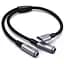 Аудио кабель Ugreen AV144 USB Type C Male to 3.5 мм 2 Female Audio Cable 25 см серебристый 30732 - миниатюра 1