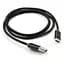 Дата кабель USB 2.0 AM to Type-C 1m LED black Vinga (VCPDCTCLED1BK) - мініатюра 2