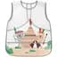 Нагрудник BabyOno Active Baby Индейцы, серый с белым (839) - миниатюра 1