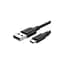 Дата кабель USB 2.0 AM to Micro 5P 3.0m 2A US289 black Ugreen (60827) - мініатюра 1