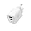 Зарядний пристрій мережевий MAKE 30W GaN3 Type-C PD3.0 + USB QC3.0 White - мініатюра 3