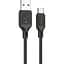 Дата кабель USB-C to USB-C 1.0m Cool silicone X90 black HOCO (6931474788443) - мініатюра 1