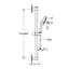 Душовий гарнітур Grohe QuickFix Vitalio Comfort 110 26932001, Хром - мініатюра 2