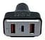 Автомобільний зарядний пристрій XON MaxCharge Type-C 75W (Type-C PD30 + 2 x Type-A 15V/1.5A) Black (CM2A1C75WB 3517) - мініатюра 3