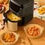 Кругла силіконова форма для аерогрилю, духовки та мультипечі 22х22 см, Kitchen Master Бежевий 87960 - мініатюра 2