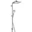 Душова система Hansgrohe Crometta E 240 1jet Showerpipe Reno EcoSmart 27289000, Хром - мініатюра 1