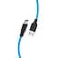 USB Cable Hoco X21 Silicone Type-C Black/Blue 1m - мініатюра 2