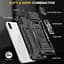 Ударостійкий чохол Camshield Army Ring для Apple iPhone X / XS (5.8) Чорний / Black - мініатюра 5