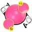 Балансувальна платформа (півсфера) Cornix Bosu Ball 58 см з еспандерами Pink XR-0456 - мініатюра 8