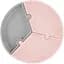 Тарілка секційна MinikOiOi Puzzle Pinky Pink/Powder Grey, на присосці, силіконова (101050058) - мініатюра 1
