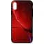 Чохол-накладка Toto Print Glass Space Case Apple iPhone XS Max Rubin Red - мініатюра 1