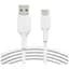 Дата кабель USB 2.0 AM to USB-C 1.0m PVC white Belkin (CAB001BT1MWH) - мініатюра 1