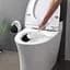 Йоржик для унітазу МВМ My Home клейкий BP-21, білий з чорним (BP-21 WHITE/BLACK) - мініатюра 9