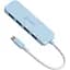 USB-хаб j5create JCH341EC-N USB-C на 4 USB-A, голубой (JCH341EC-N) - миниатюра 2