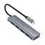 USB-хаб UGREEN CM219 4-in-1 USB Type-C to 4xUSB 3.0 HUB Space Gray - миниатюра 1