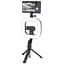 Трипод монопод Hoco LV03 Plus Showfull fill light live broadcast holder 0.95 m LED с кольцевым освещением - миниатюра 1
